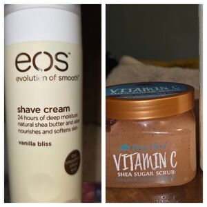 EOS ,Shave Cream/Tree Hut Exfoliating Scrub.(BEA12)